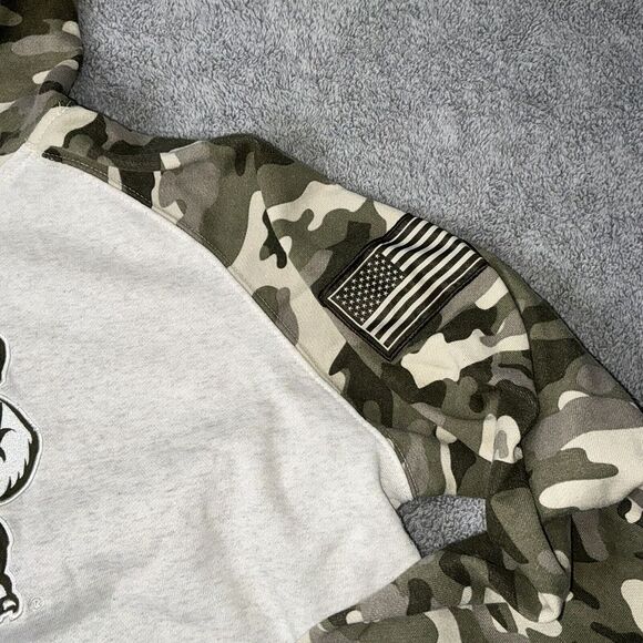 Maryland Terrapins Colosseum L Hoodie Salute To Service‎ Embroidered Sweatshirt - Picture 5 of 9